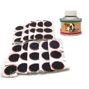 자전거 펑크 패치 원형 32mm 본드패치 세트 튜브수리 접착제