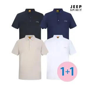 JEEP SPIRIT 시원한 쿨링 남성 폴로 반팔티셔츠 카라티셔츠 단품 or 2종세트