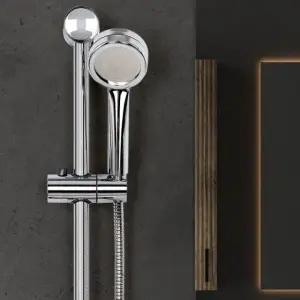 샤워기 거치대 슬라이드바 고정 헤드 각도조절 욕실 (WFHW42B)