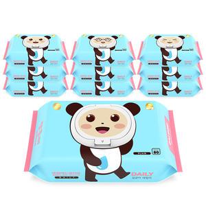 달곰이 데일리 아기물티슈 플레인 80매x10팩 캡형