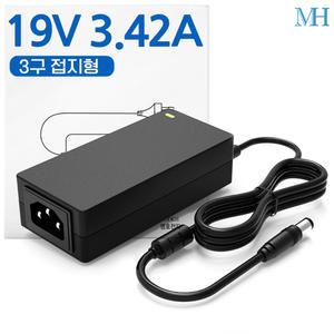 19V 3.42A 어댑터 가정용 AC-DC 직류 전원 파워/삼성 엘지 노트북 충전기/19V3.42A