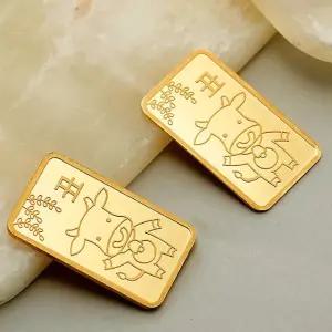 [한국표준금거래소]  황금 소 순금 동물골드바 3.75g