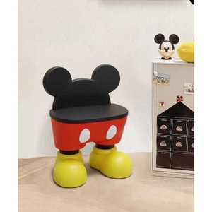 미키마우스의자 손하트 캐릭터 스툴 신발장 현관 만화