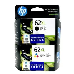 HP 62XL 정품잉크 대용량세트 (C2P05AA+C2P07AA) ENVY 5640 7640 오피스젯 5740 8040 표준용량