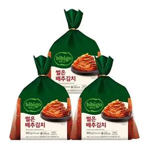 [CJ제일제당][T]비비고 썰은배추김치 900g x3개