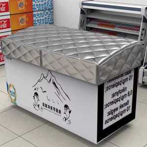 덮개 가림막 쇼케이스 냉동고 업소용 차단막 냉장고 커버 대형