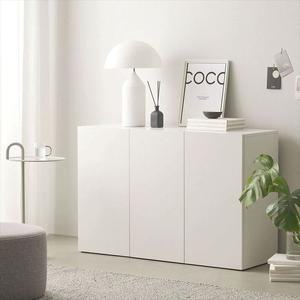 심플한 수납 대용량 거실 철제 사이드보드 슬라이딩