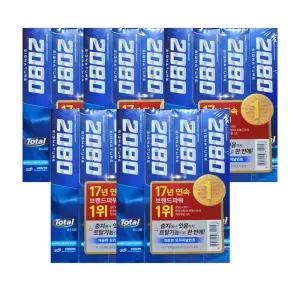 덴탈클리닉 2080 시그니처 토탈블루 치약 120g 20개 오리지날민트 국내생산