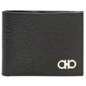 [FERRAGAMO] 25FW 더블 간치니 투톤 반지갑 블랙/레드 66-A064 0685978