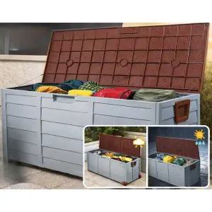 대형 야외 수납함 방수 보관함 마당 발코니 적재함 112x48x54