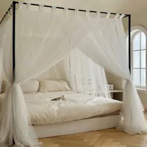 가림막 캐노피 침대 프레임 장식 그물 심플 디자인 브래킷