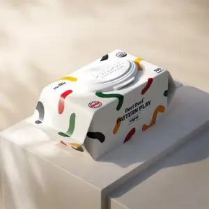 아기물티슈 패턴플레이 오리지널 55g 100매 20팩 두꺼운 저자극 캡형 대용량