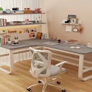 사무용 기억자 모서리 코너 테이블 컴퓨터 책상 선반 데스크