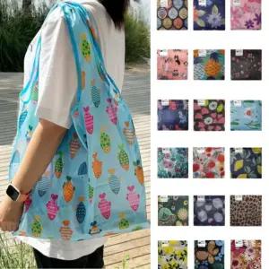 일러스트 리유저블백 에코백 접이식 장바구니 쇼핑백