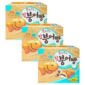 오리온 참붕어빵 348g 3개 찰떡 붕어빵