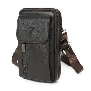 고품질 블루마운트 218-4B 소가죽 미니 크로스백 핸드폰가방 가죽크로스백 핸드폰가방 (W96ADCD)