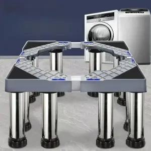 스테인레스 세탁기 제빙기받침대 심플 수평 이동형 높이조절