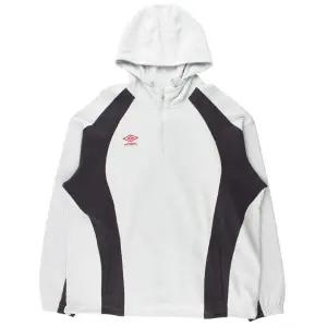 액티브 볼드라인 후드 하프 집업티 UP321SHD91 WGR