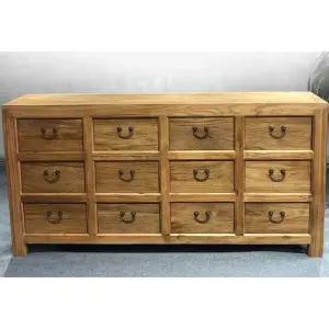 문갑 TV장 거실 모듈 티비장 앤틱 수납 복고풍 원목