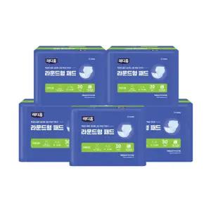 [레디홈]라운드형 소변패드 속기저귀 환자용 교체형 29x56cm, 30개입, 5개