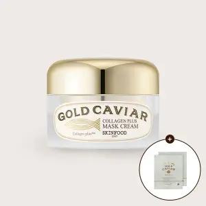 [스킨푸드][쿠폰가24,220원]골드캐비어 콜라겐 마스크크림 + (증정) 마스크팩 2개