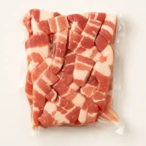 [G]더미트 수입산 듀록 한입거리 삼겹살 1kg 2팩