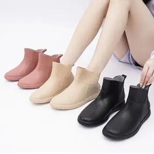 가벼운 숏 레인부츠 여름 여성 장화 WEAD658