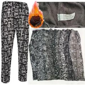 따뜻한융털 패턴 겨울바지 작업복바지팬츠 기모레깅스