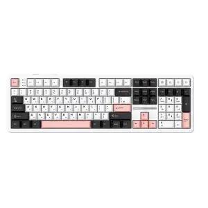 AULA F108 유무선 독거미 한글 기계식 키보드 펀키스 국내 정품 올리비아 화이트, KTT 저소음바다축