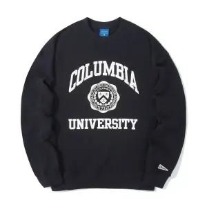 컬럼비아유니버시티기모맨투맨 공용 오버핏 가을 겨울 긴팔 스웨트 티셔츠 네이비 RB999