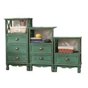 튼튼한 원목 수납장 빈티지 서랍장 인테리어 선반 엔틱