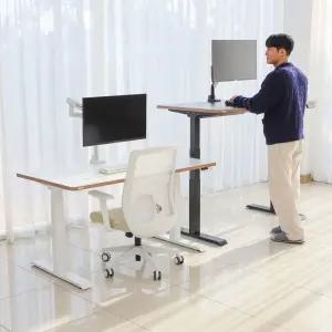 핏쳐 전동식 보쉬 듀얼 모터 커스터마이징 모션 데스크 컴퓨터 책상 2S 1200 B1