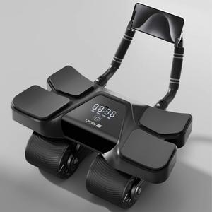 슬라이드복근운동기구 4륜바퀴 숫자 카운팅 APP 듀얼바퀴복근운동기 뱃살 기본형 2륜