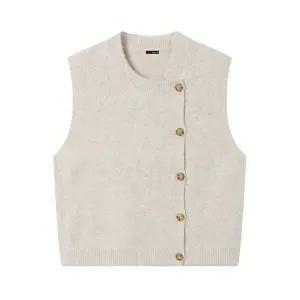 [보니스팍스]골드 버튼 베이직 니트 베스트 XP4VW008L0 _P412269057