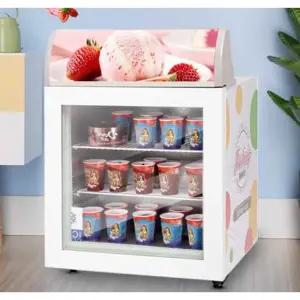 미니 냉동 쇼케이스 아이스크림 마카롱 제과 미니컵 업소 술장고 진열장
