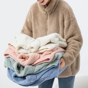 겨울 후리스 점퍼 남녀공용 커플룩 자켓 따뜻한 아우터 집업 간절기 자켓 데일리룩 뽀글이 6color