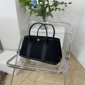 토고가죽 캔버스 가든파티 토트백