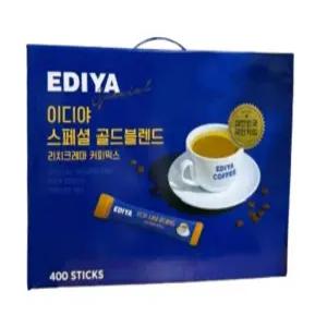 이디야 스페셜 골드블렌드 리치크레마 커피 믹스 400개