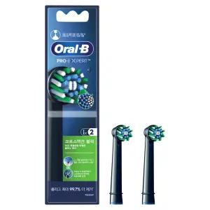 오랄비 전동칫솔 리필모 크로스액션 블랙 2p - EB50-2 x 1개