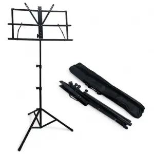 휴대용 3단 접이식 보면대 악보 거치대 받침대 악보대/음악교재/기타/강연대/스탠드/안내판/지지대/연주회