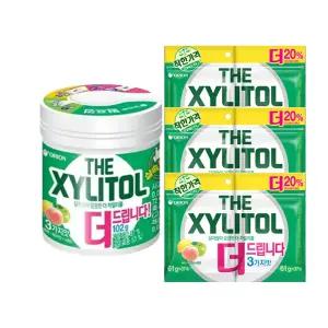 오리온 더자일리톨 용기, 102g, 1개 + 더자일리톨 리필 (1+1) 122g ,3개