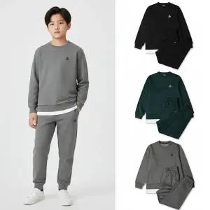 [블랙야크키즈](하남점)[정상가 119,000] 가볍고 신축성 좋은 피버기모맨투맨세트