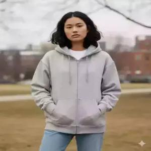 MD PICK 스파오 SPAO 프렌치테리 2-WAY 후드 집업SPMZF4TC02