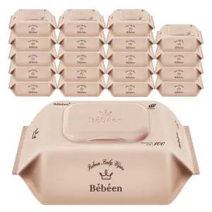 베베앙 오리지널 플러스 영유아 물티슈 캡형 100매 20팩 434462