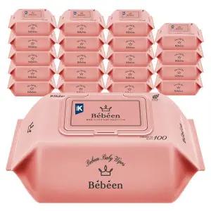 베베앙 시그니처 아기물티슈 캡형 100매 20팩 434488