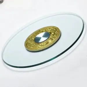 유리 턴테이블 회전식탁 테이블 중식당 직경 책상 가정용