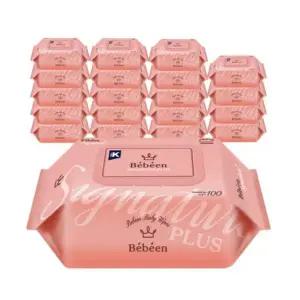 베베앙 시그니처 플러스 아기 물티슈 캡형 100매 /총20팩 434506