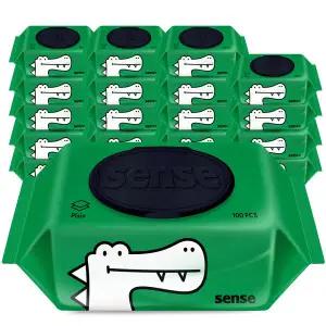 센스 악어 물티슈 캡형 100매 20팩 아기물티슈 434527