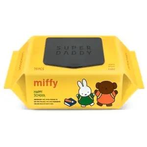 슈퍼대디 유아용 미피 해피스쿨 물티슈 엠보싱 캡형 70매 x10개 434580