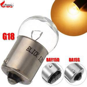 1PC G18 R10W 12V24V BA15S BAY15D 자동차 전구 도어 조명 지우기 Recar Cxternal 측면 회전 신호 할로겐